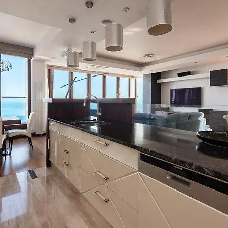Flatbook - Sea Tower Luxury With Panoramic Sea View Gdyně